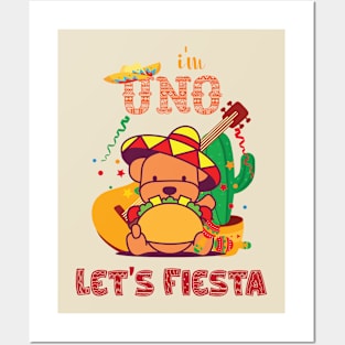 I'm Uno Let's Fiesta Cute Baby Cinco De Mayo Birthday Posters and Art